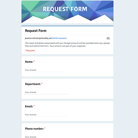 Request Form