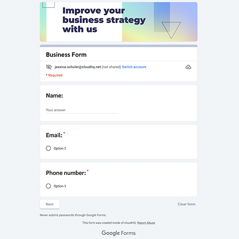 Business Form