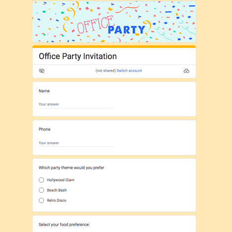 Office Party Invitation