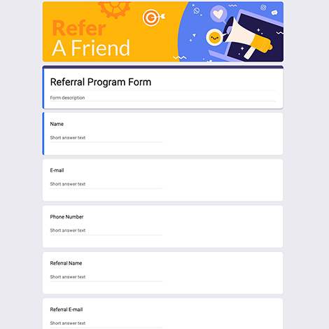 Referral Program Form