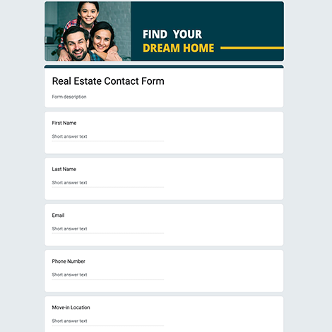 Real Estate Contact Form