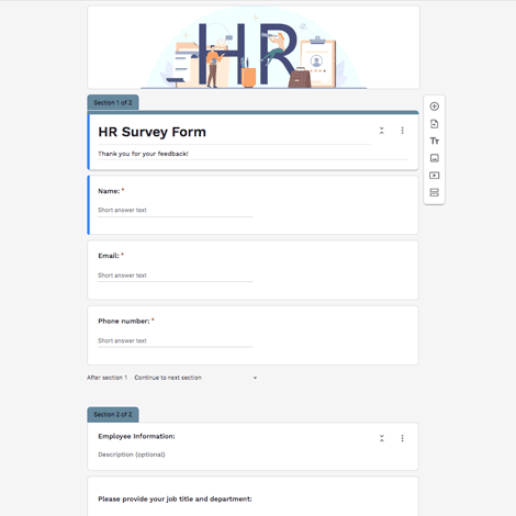 HR Survey Form