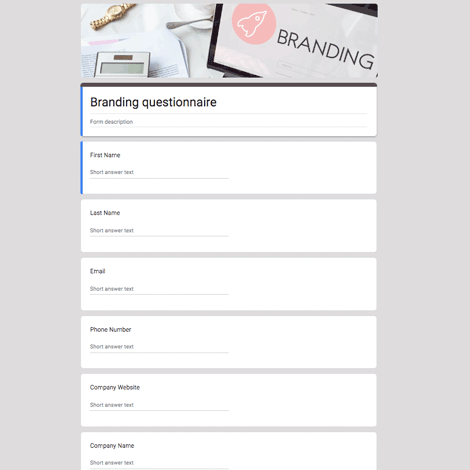 Branding Questionnaire