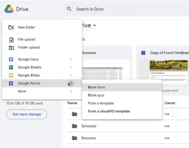 Google Forms Templates